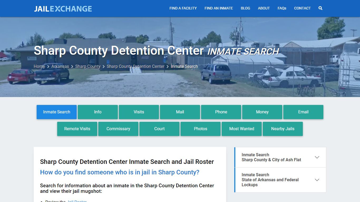 Sharp County Detention Center Inmate Search - Jail Exchange
